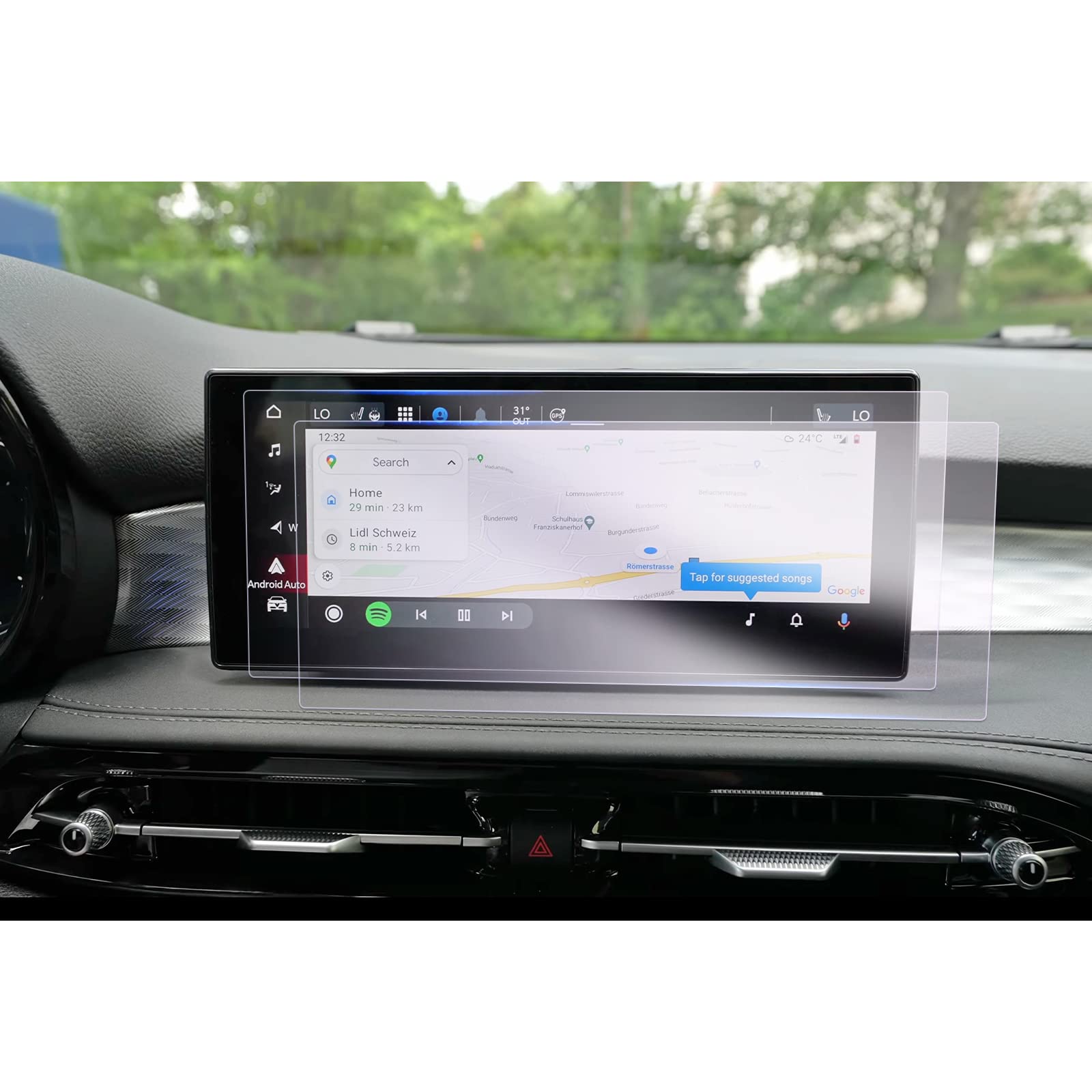 GAFAT Pack of 2 | Alfa Romeo Tonale 2022-2024 2025 10.25 Inch Navigation Protective Film, Nano Screen Protector for 10.25" Infotainment Screen, Shockproof, 6H Anti-Scratch