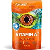 Gargeer 3oz Reptiles Vitamin A Supplement. Skin &amp; Vision Support, USA Made | Balanced Vitamin A dust with carrot, spirulina &amp; Vitamin E. Safe twice-monthly powder coats salads, fruits &amp; insects