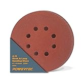 POWERTEC 45106 A/O Hook and Loop 8 Hole