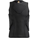 Dialudon Youth Boys Football Rib Protector Padded Compression for Football Baseball Basketball Paintball Shirt