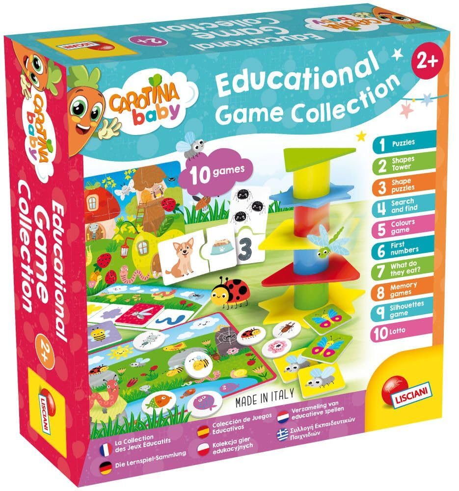 Lisciani 80243 Carotina Baby Educational Games Collection