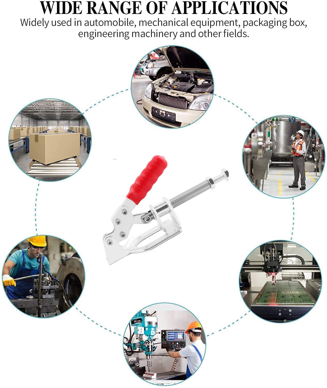 Mua Auniwaig Hold Down Toggle Clamps Push Pull Action Hand Tool Holding ...