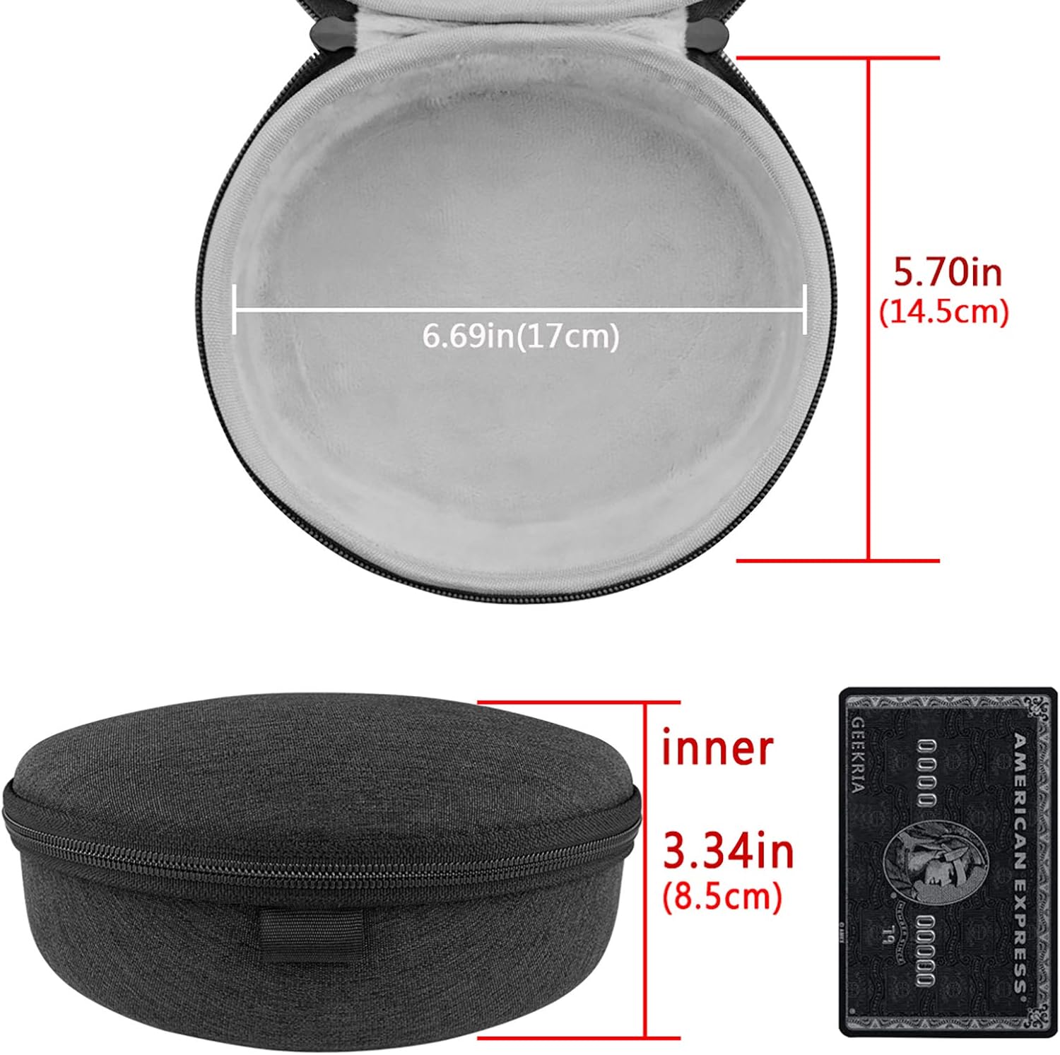 Geekria Shield Headphones Case Compatible with Sony WH-1000XM6, WH-1000XM4, WH-1000XM3, WH-H910N, WH-H900N - Image 5