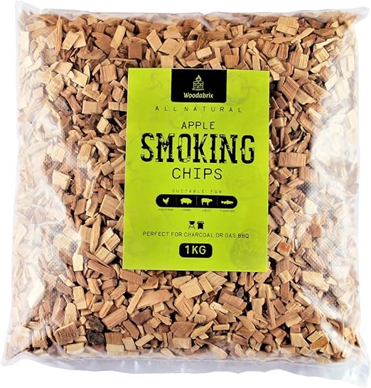 Woodabrix BBQ Smoking Wood Chips for Charcoal, Gas BBQ/Smoker, 100