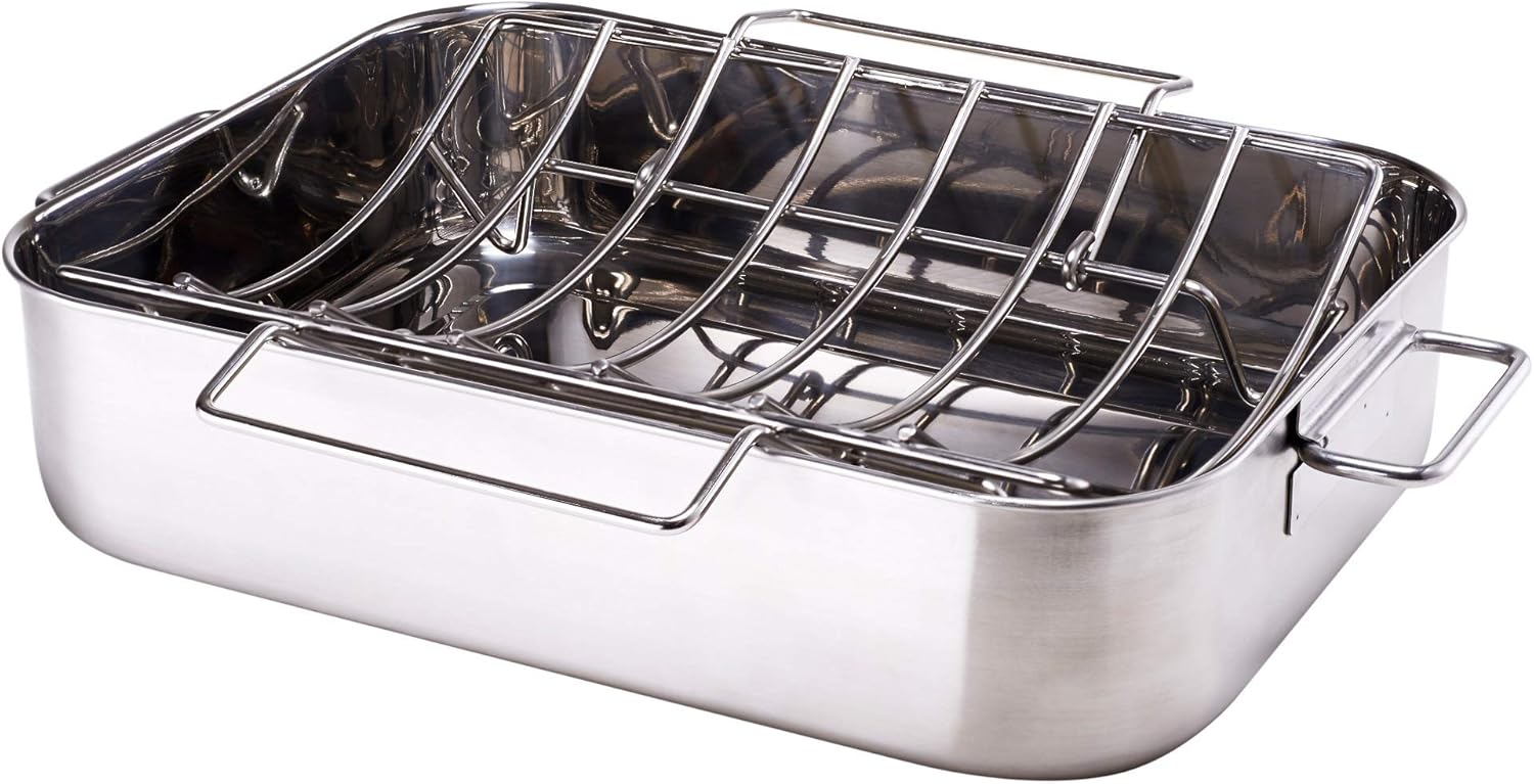 Amazon Com Ikea 303 183 80 Smabrod Roasting Pan With Grill Rack