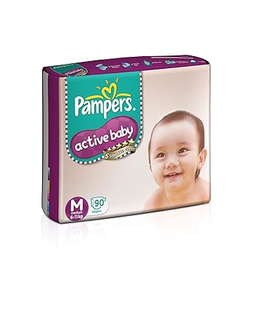 Pampers Active Baby Medium Size Diapers (90 count)