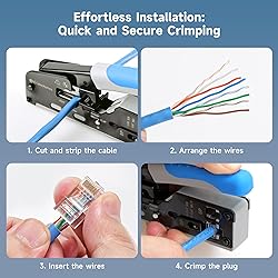 Cable Matters 100-Pack CAT6 RJ45 Modular