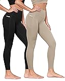 ODODOS 2-Pack Buttery Soft Lounge Yoga Leggings