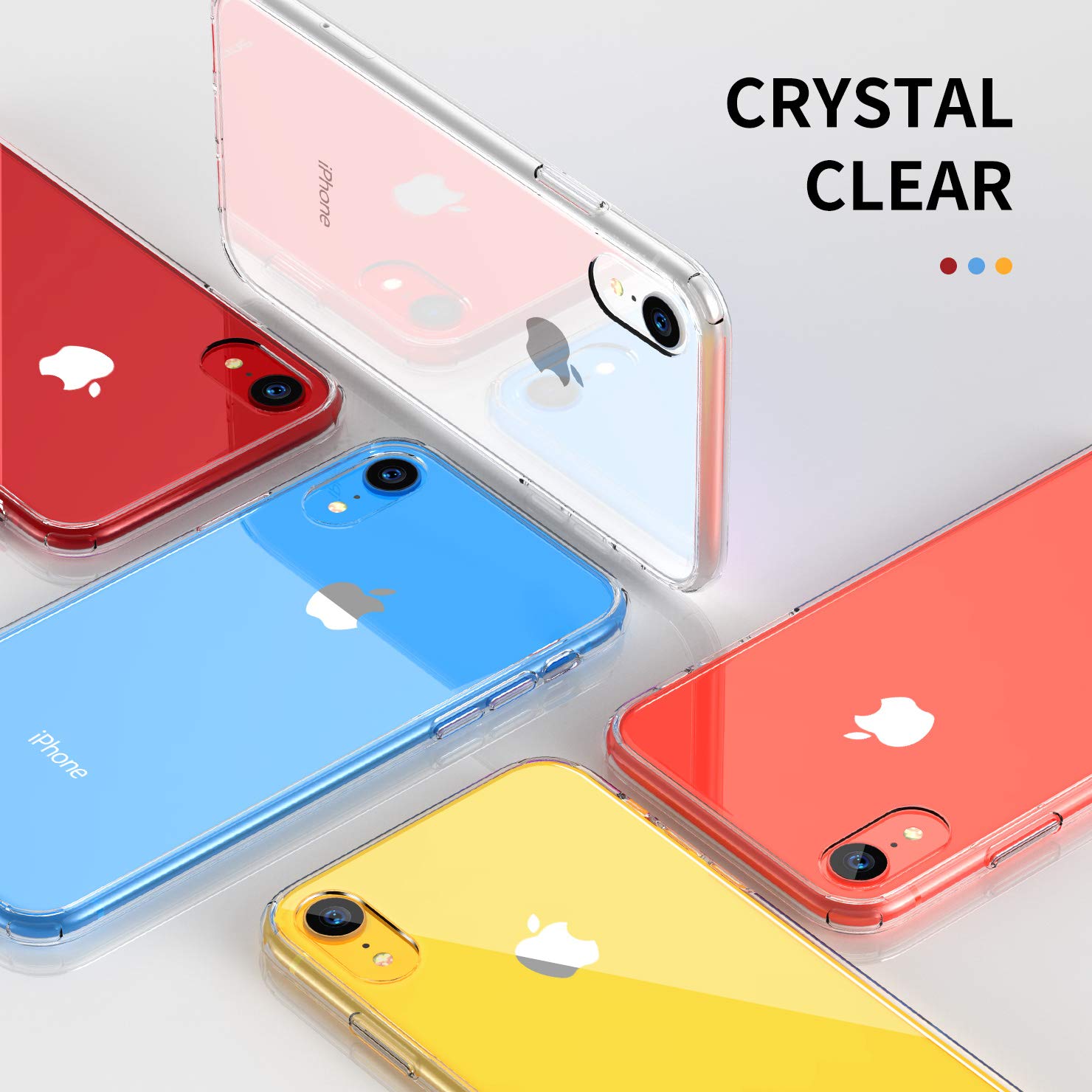 CASEKOO iPhone XR Case, Clear Protective [AntiYellowing] Ultra Hybrid