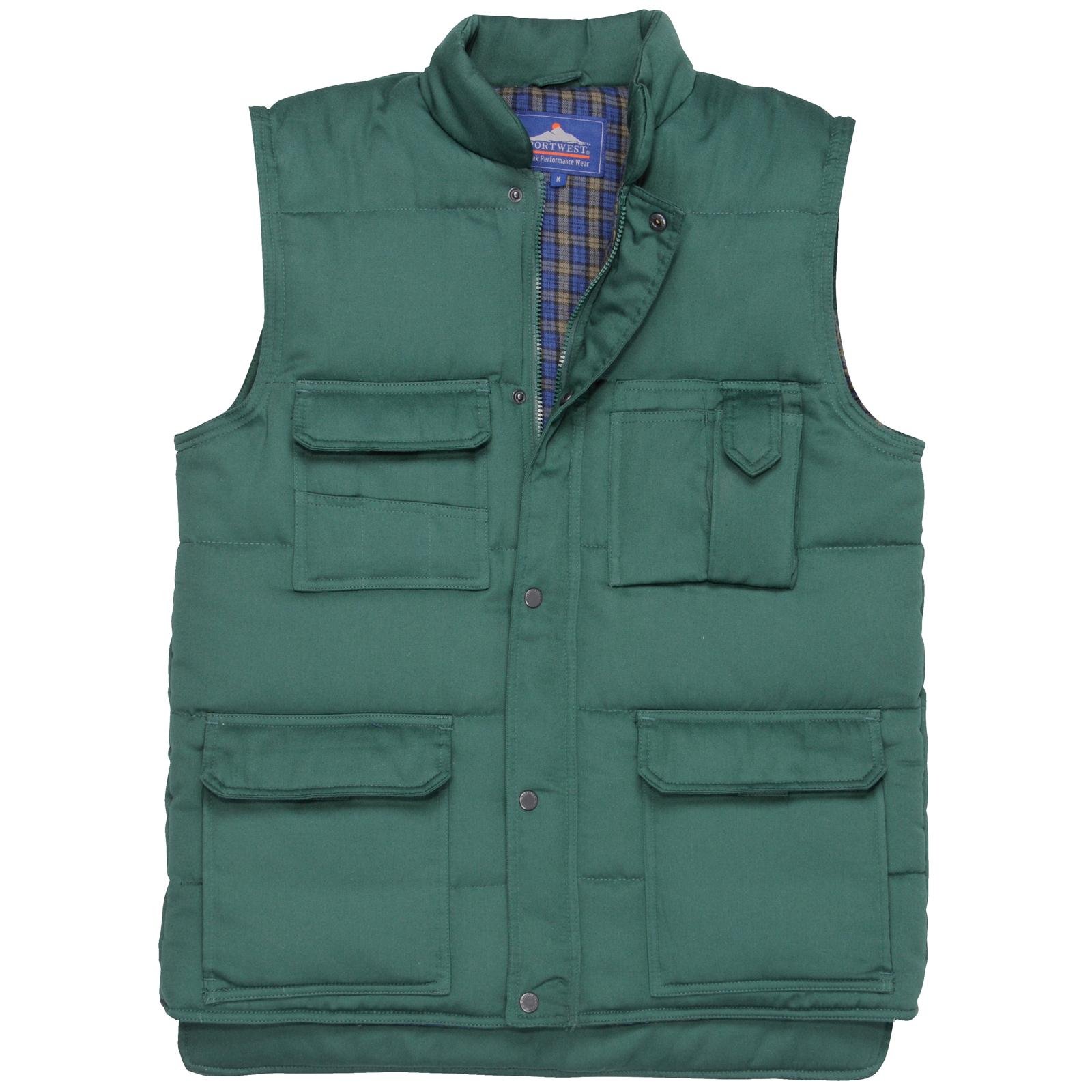Portwest Shetland Bodywarmer, Size: L, Colour: Bottle Green, S414BGRL