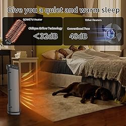 QOWETU Space Heater for Indoor Use with Remote