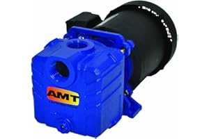 AMT PUMPS AMT Pump 2851-95 Self-Priming Centrifugal Pump, Cast Iron, 1/3 HP, 1 Phase, 115/230 V, Curve A, 1" NPT Female Suction & Discharge Ports