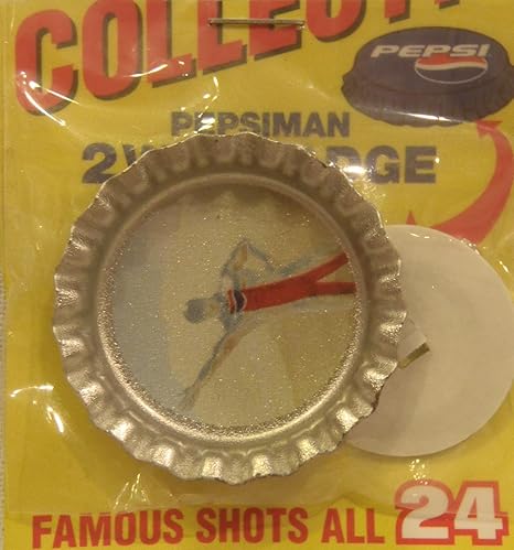 Amazon Pepsi ペプシ ペプシマン 缶バッジ ｃｍの名場面ずらり 片手上げる おもちゃ おもちゃ