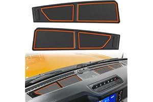 Auovo Dash Cover Tray Fit for Ford Bronco Accessories 2026 2025 2021 2022 2023 2024 Anti-Slip Silicone Dashboard Compartments