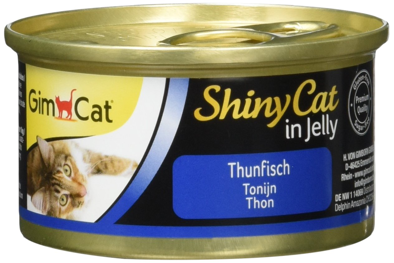 Pate Gimcat cho Mèo Shiny Cat in Jelly 70g - Cá Ngừ và Tôm chính hãng
