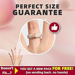 Egnaro Silicone Wedding Bands for Women, Inner Arc