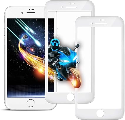 Amazon 2枚セット Iphone8 Iphone7 ガラスフィルム Itayak 全面保護 目の疲れ軽減 3d フルカバー 液晶保護フィルム 強化 日本製素材旭硝子製 極薄0 3mm 9h硬度 指紋防止 耐衝撃 4 7インチ Iphone7 8 ホワイト スクリーンプロテクター 通販