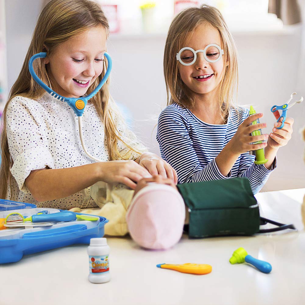 Medical Doctor Set Doctor Kit Medical Case Role Play Sets with 10 PCS Accessaries Boys Doctor Set for 3 4 5 Years