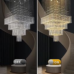 Siljoy Modern Square Raindrop Crystal Chandelier