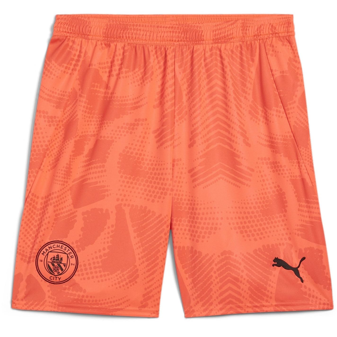 PUMA Men's Manchester City Shorts Goalkeeper 2024/25 - Orange - Size: S