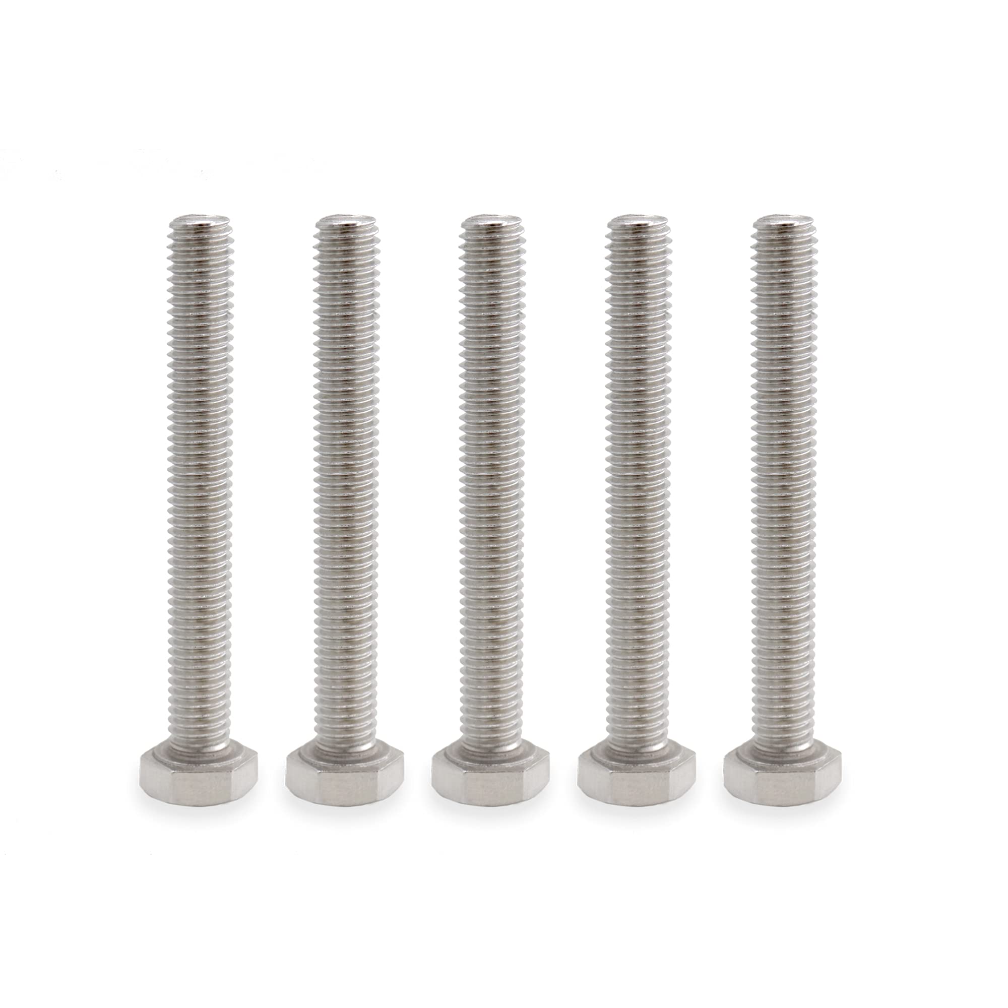 VictorsHome M8 Hex Bolts Screws, M8-1.25 x 70mm 304 Stainless Steel Fully Threaded Hex Head Bolt 5pcs