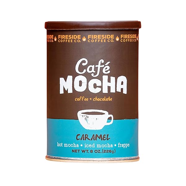 FIRESIDE COFFEE INSTANT CAFE MOCHA (CARAMEL MOCHACCINO) (8 OUNCE)