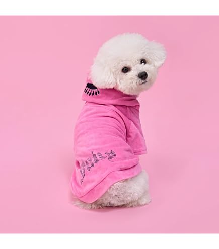 Amazon.com : Juicy Couture Faux Fur Hooded Pet Jacket for Dogs and