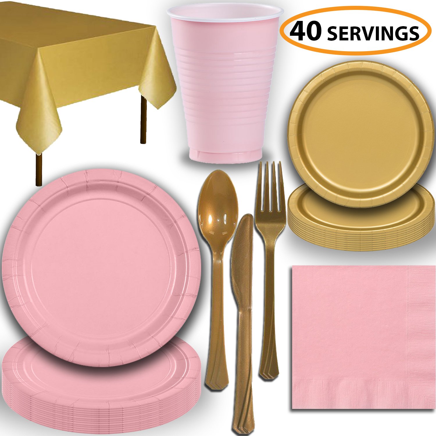 Best light pink table cloth plastic
