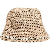 Lele Sadoughi Women's Open Weave Embellished Bucket Hat