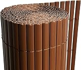 Oypla 1m x 4m Brown PVC Outdoor Garden Fencing Privacy Screen Roll view 8