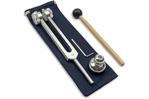 128 Hz OTTO Weighted Tuning Fork with Attenuator – Acupressure, Reflexology, Cranial Stimulation – Sound Healing & Biofield H