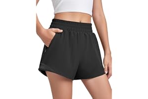 Somaibo Girls Athletic Shorts with Liner Quick Dry Running Soccer Shorts with Zip Pockets for Kids Active Sports Volleyball