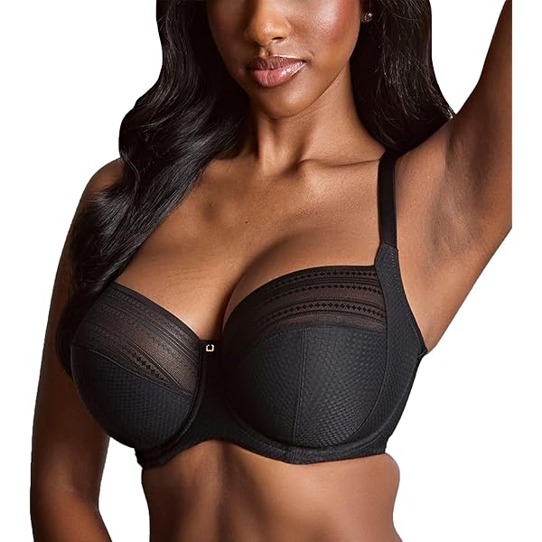 Sculptresse Roxie Underwired Plunge Bra Black at Amazon Women's