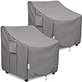 BOLTLINK Patio Chair Covers Waterproof, Heavy Duty Outdoor Furniture Covers Fits up to 36W x 37D x 36H inches -2 Pack