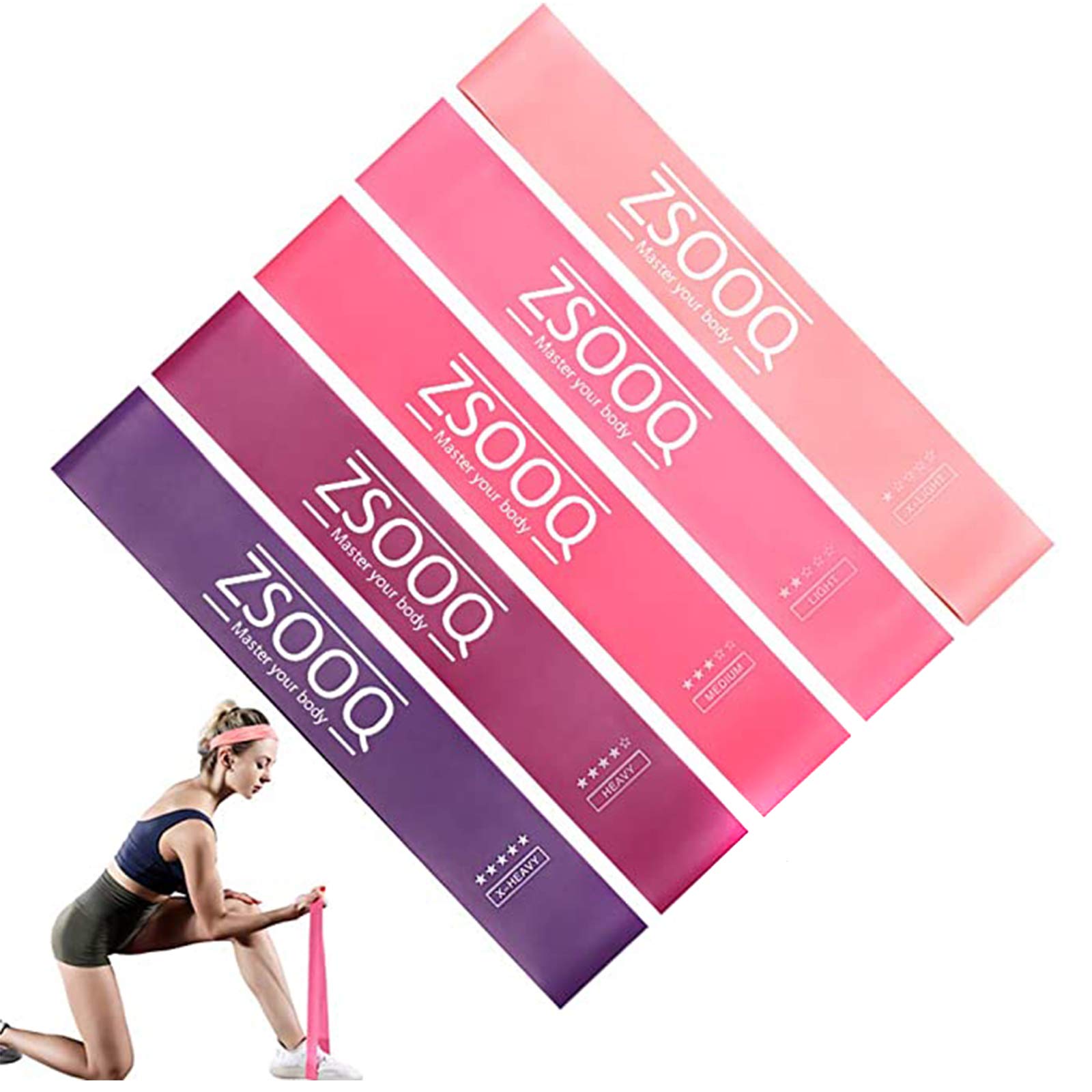 Zsooq Resistance Loop Bands Exercise Bands For Working Out Fitness