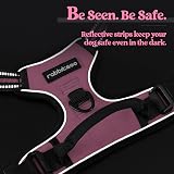 rabbitgoo Dog Harness Large No Pull Reflective Pink Adjustable Vest view 8