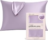 Kitsch Satin Pillowcase with Zipper Lavender 48x66 cm