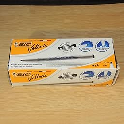 BIC Velleda 1721 Caja de 24 unidades, marcadores de pizarra punta ...