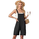 HiMONE Womens Jumpsuits For Women Summer Short Overalls Casual Sleeveless Adjustable Women‘s Loose Rompers With Pockets 2026