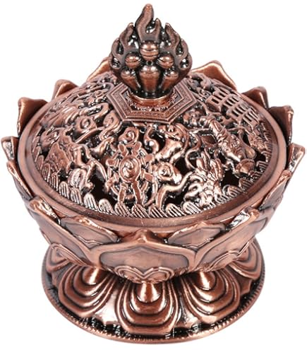Amazon.com: Backflow Incense Holder with Lotus Incense Bowl - Zinc