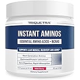 Instant Aminos - EAA+BCAA - 10 Essential Amino Acids Supplement - Rapid Absorption, Zero Digestion - Supports Lean Muscle, Recovery & Aging - 321% DIAAS Protein Score - Wild Berry (30 Servings)