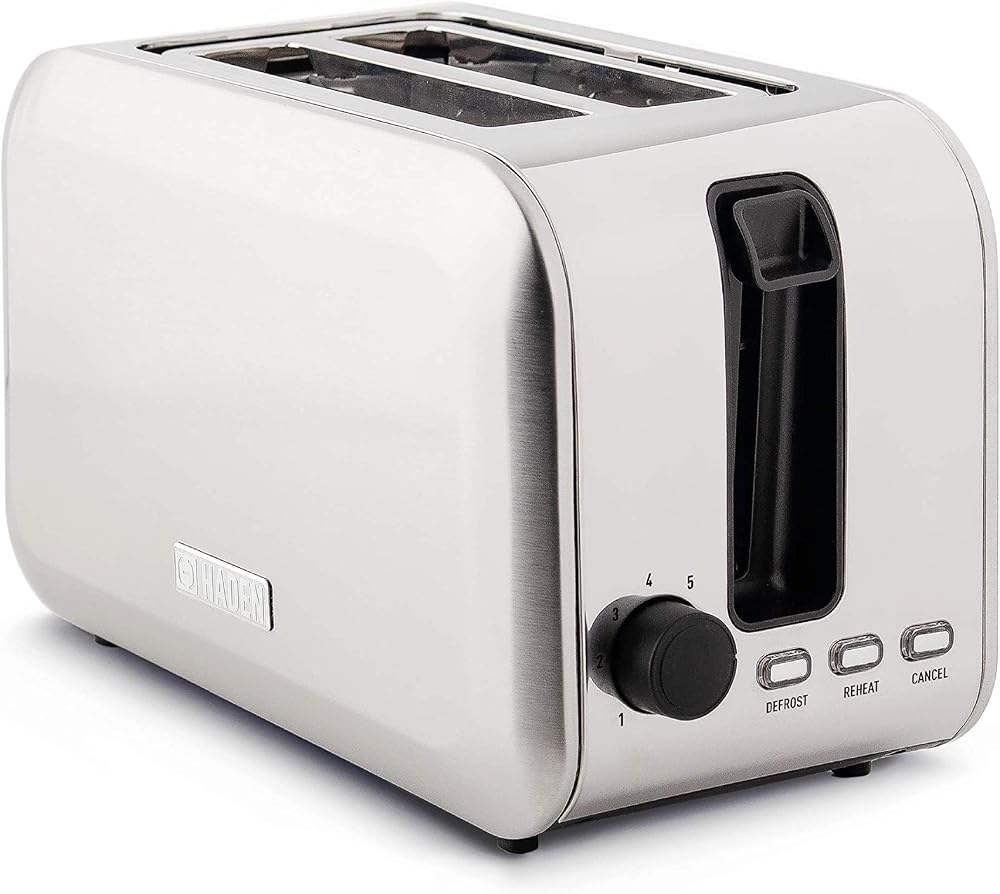 Haden Stoke 2 Slice Toaster Brushed Stainless Steel 750W Browning Control