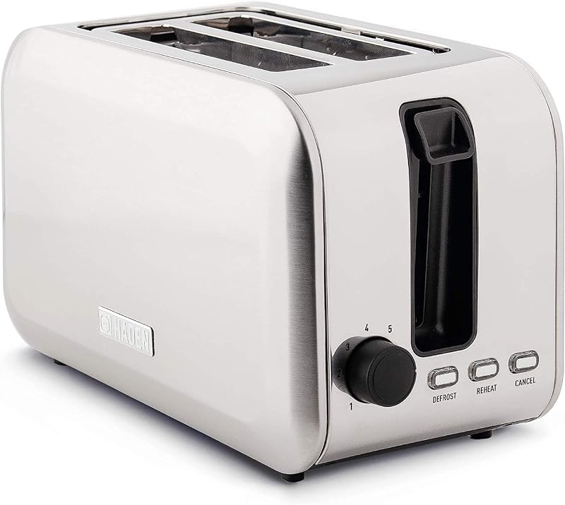 Haden Stoke 2 Slice Toaster Brushed Stainless Steel 750W Browning Control