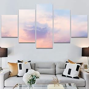 SIGNWIN 5 Panel Canvas Wall Art Modern Art...