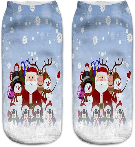 Babbo Natale 3d Con Elastici.Ghisa Power 3d Stampato Natale Accetta Aeufige Cotone Calze Carino Unisex Di Basse Morbido Elastico Calze Sportive Fuesslinge Parati Motiv K Amazon It Sport E Tempo Libero