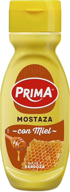 mostaza con miel elaborada con semillas de mostaza. 285 g