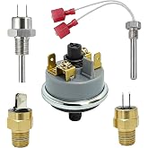 Pool Heater Repair Kit Compatible with Pentair MasterTemp Max-E-Therm | Includes Stack Flue Sensor, Thermistor, Switch Replace Number 42002-0024S,42001-0053S,42001-0060S,42002-0025S,42001-0063S