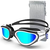 OMID Swim Goggles, P2 Lite Comfortable Anti-Fog Swimming Goggles for Men Women Adults Youth