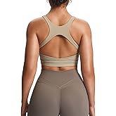 Aoxjox Women's Workout Sports Bras High Impact Fitness Training Gym Khloe Bra Yoga Crop Tank