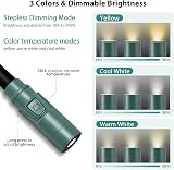 Luxjet 3 Color Neck Reading Light USB Rechargeable for Knitting Crochet Dark view 3